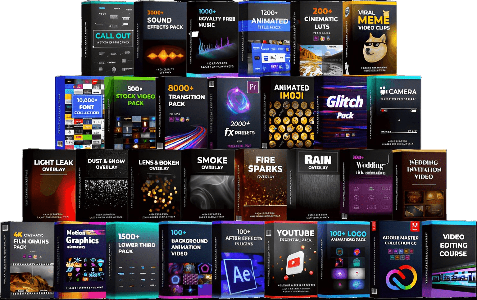 All-in-One Video Editing Assets Pack