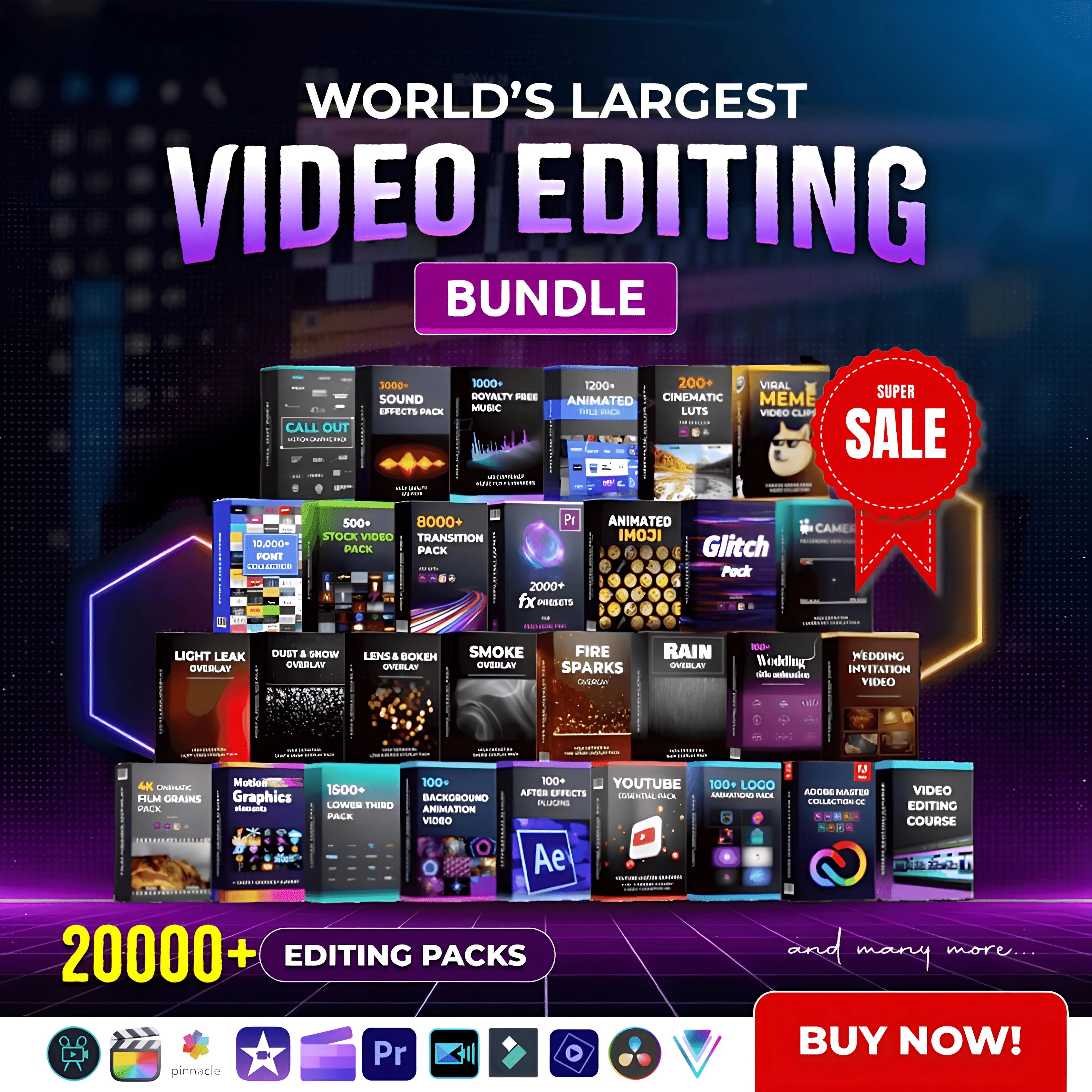 All-in-One Video Editing Assets Pack